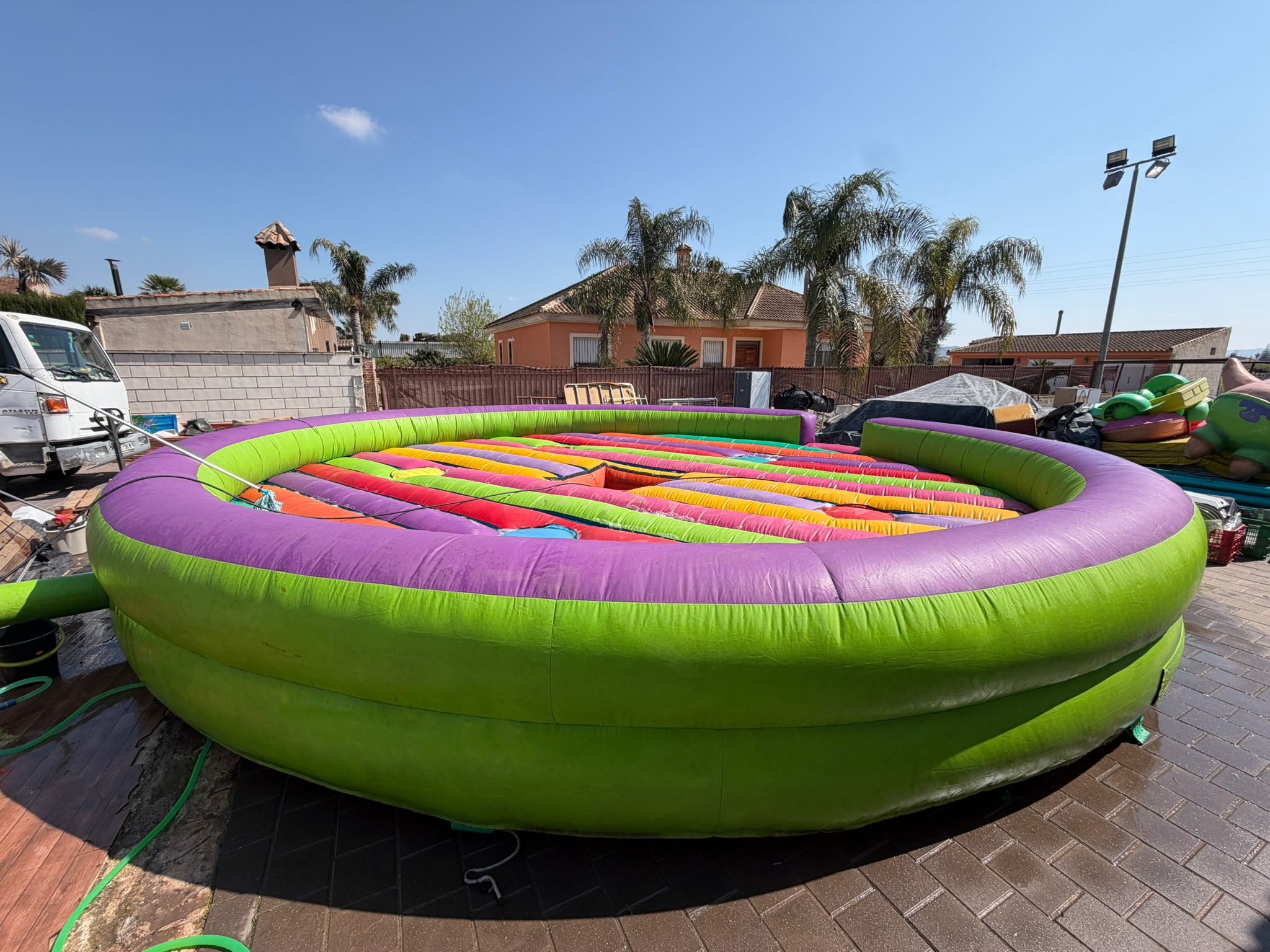 Alquiler Super Barredera castillo hinchable 5x5 metros Murcia