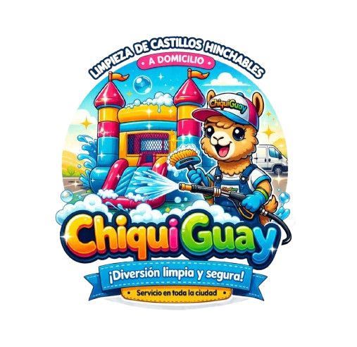 Servicio de limpieza a domicilio de castillos hinchables ChiquiGuay